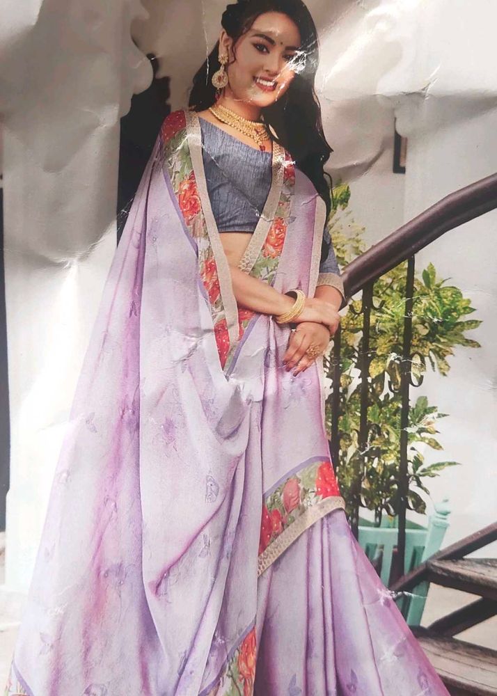 Elegant Floral Saree