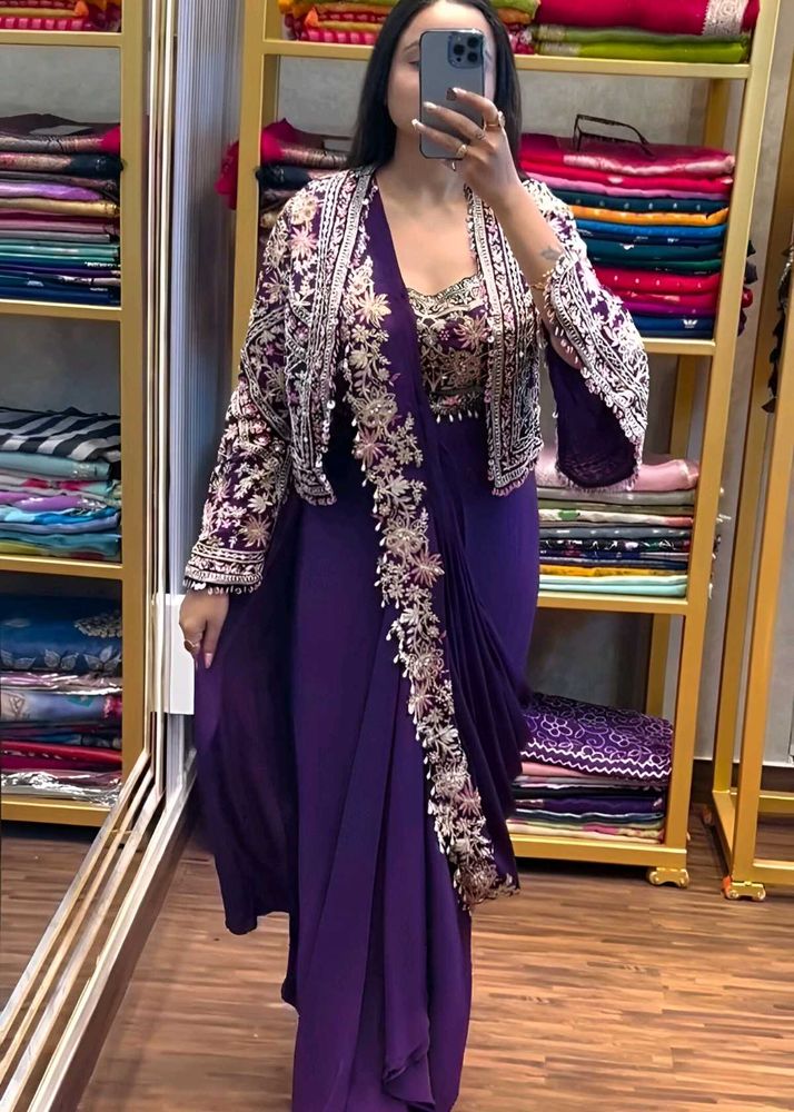 Redy To Wear Saree N Jacket