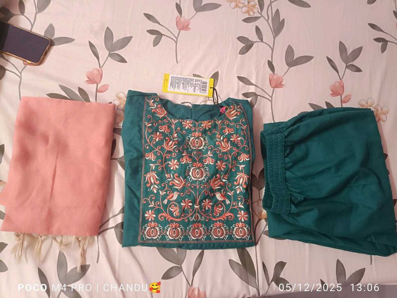 Elegant Embroidered Kurta Set