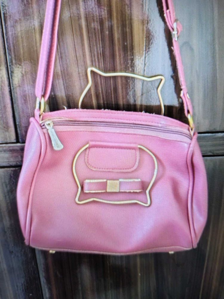Pink kitty  Handbag