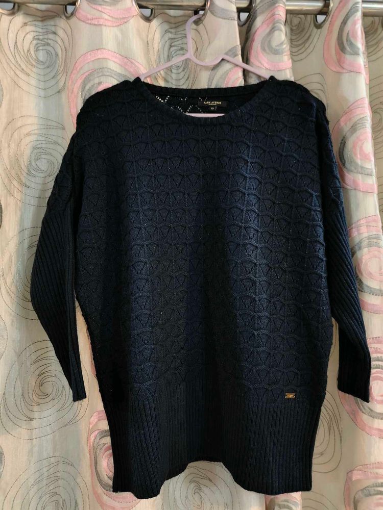 park avenue Navy Knit Sweater