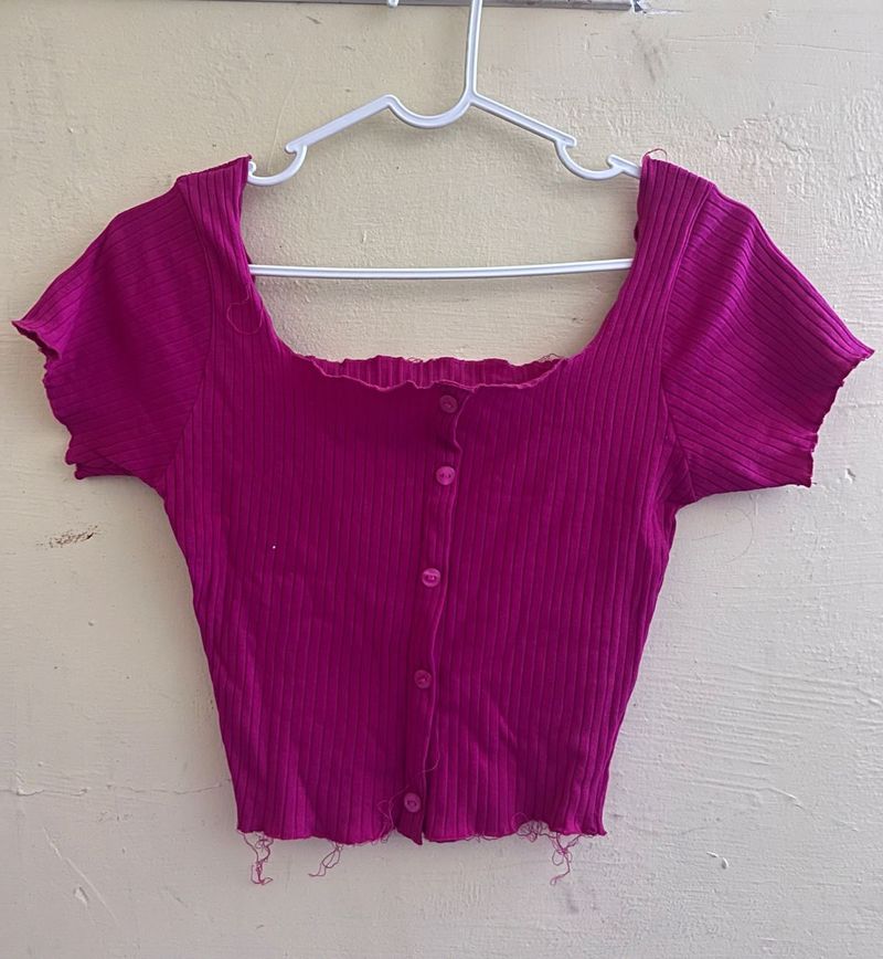 Cute Pink Crop Top