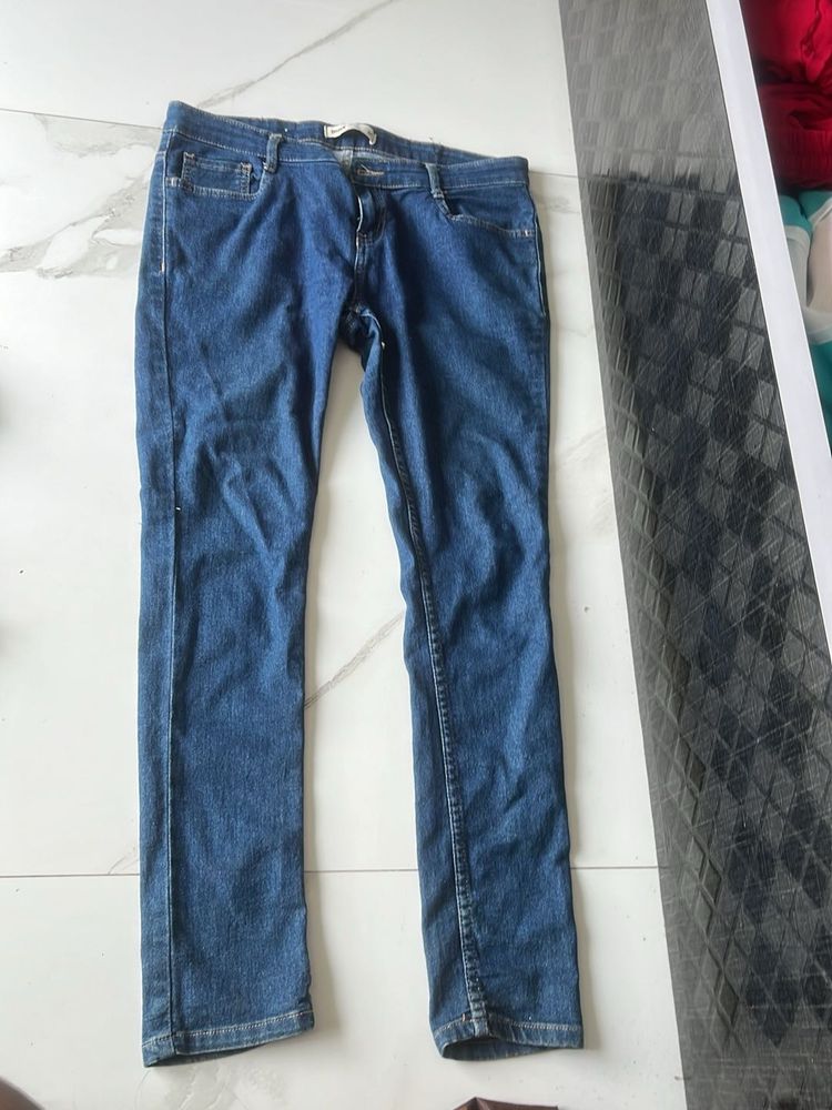 Dark Blue Denim Jeans