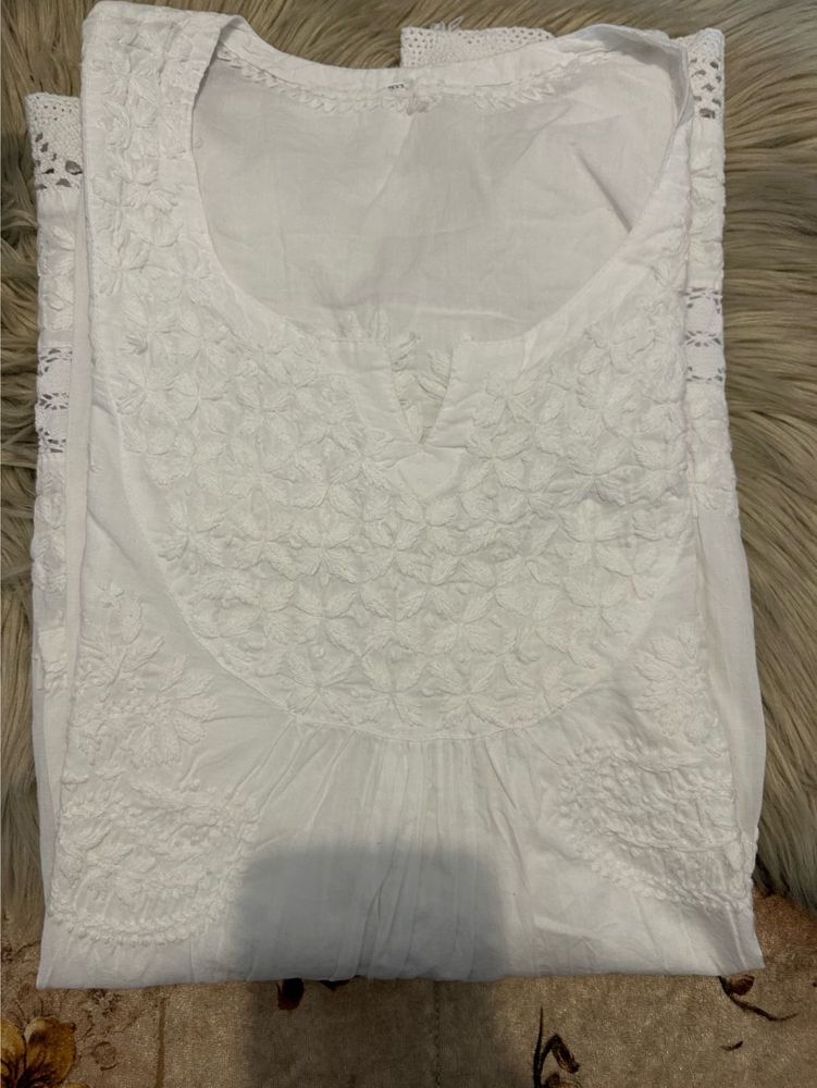 Cotton Handwork Chikankari Kurti