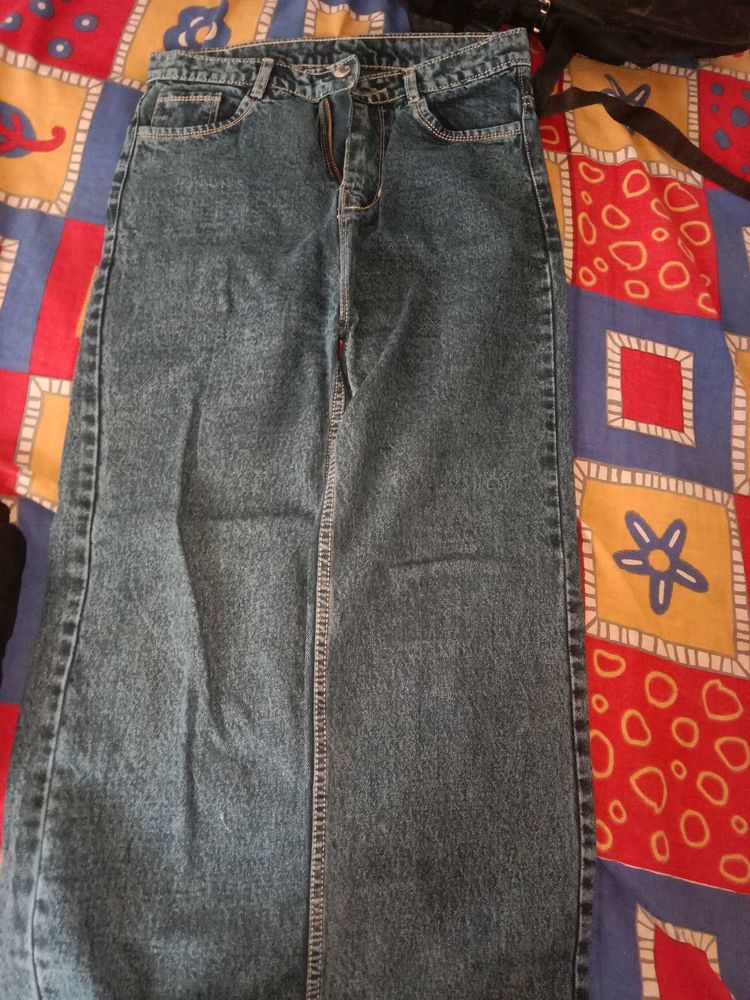 Denim Wide Leg Jeans
