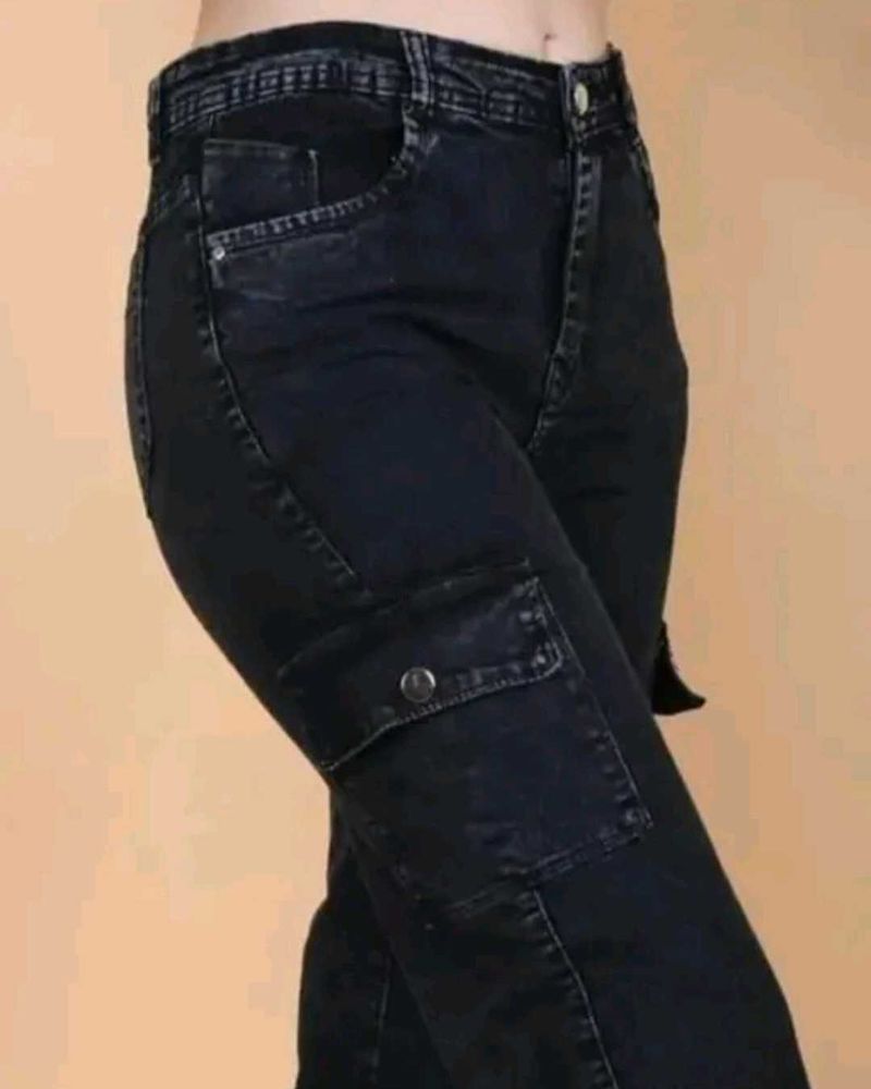 Women&#39;s 6-pocket Utility Cargo Jean