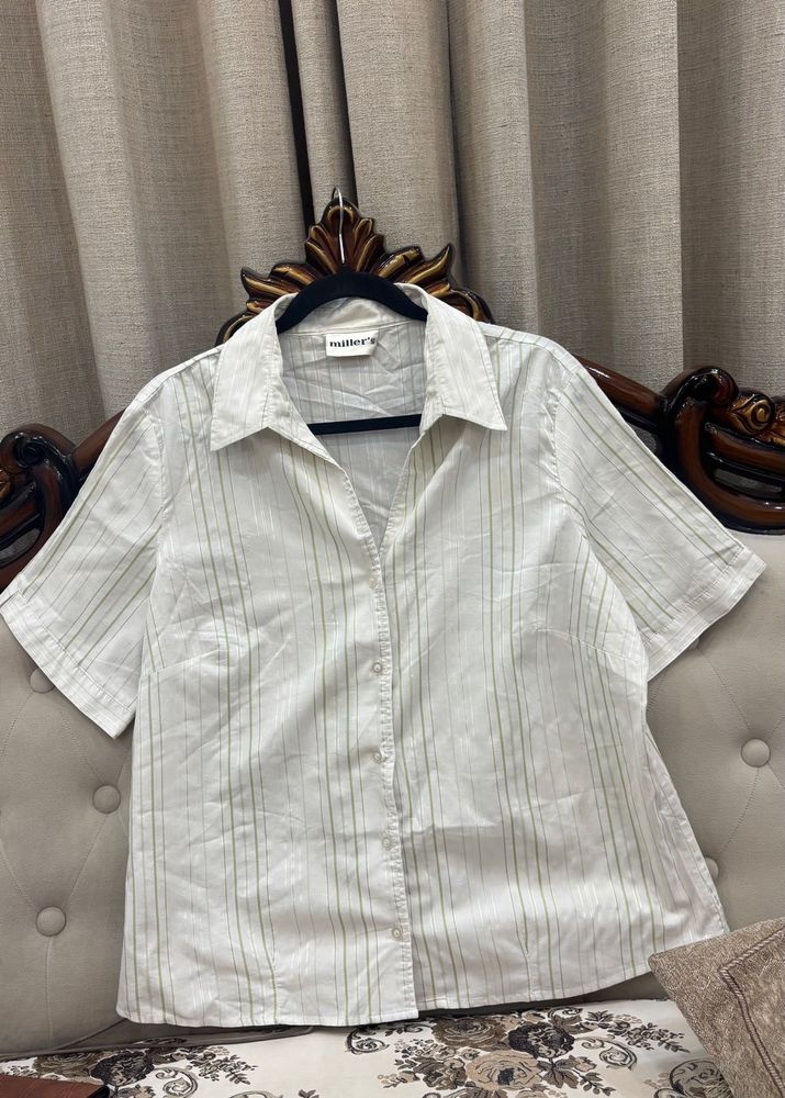 Striped Button-Down Shirt