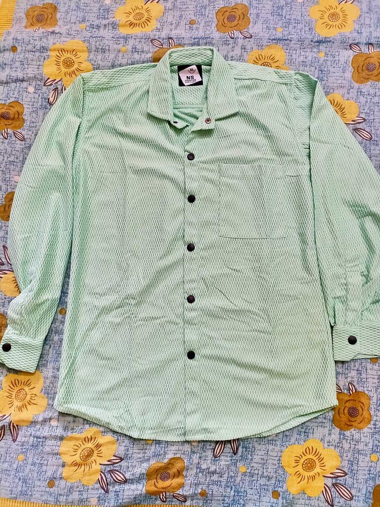 Mint Green Long Sleeve Shirt