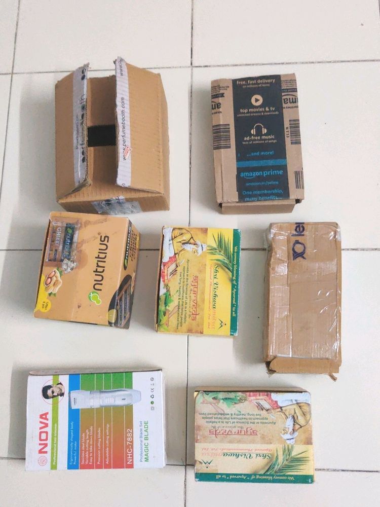 7 Cardboard Boxes, Packing Box, Packaging Material