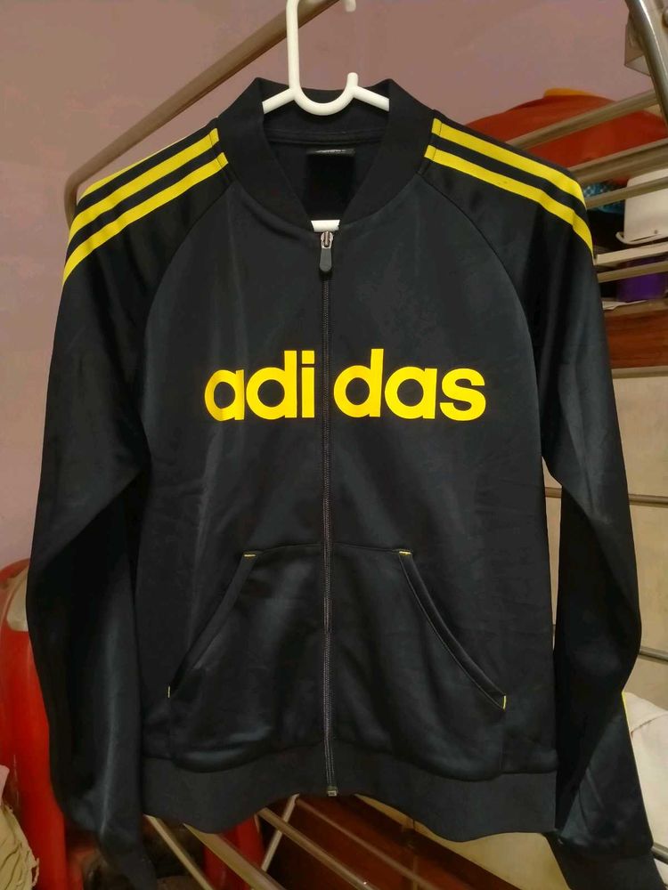 Original Adidas Black &amp; Yellow Jacket