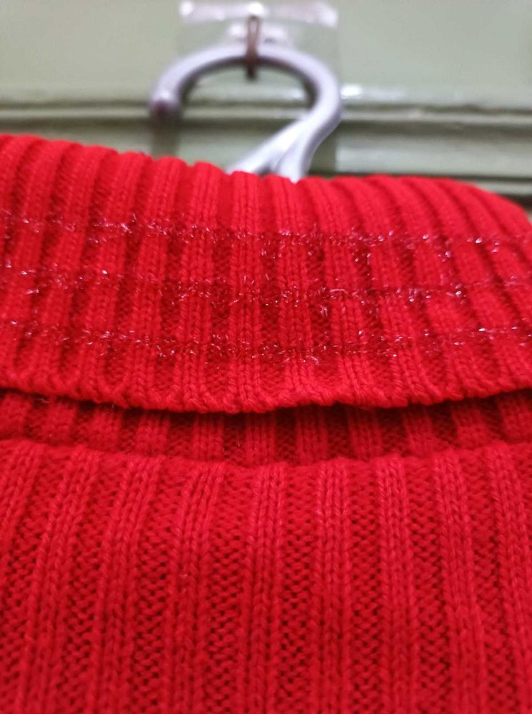 Red Knit Sweater