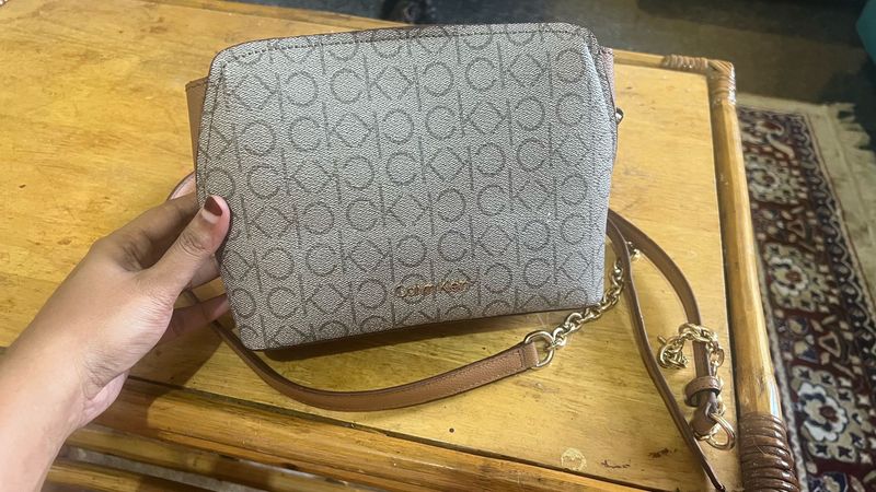 Calvin Klein Monogram Crossbody Bag