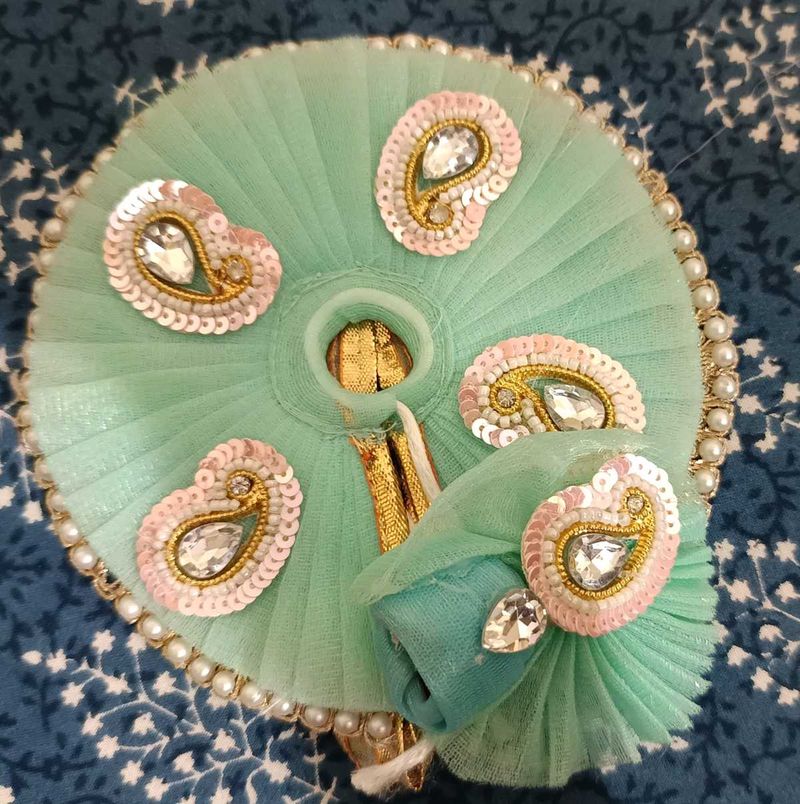 Ladoo Gopal Dress With Mukut ( Colour Available)