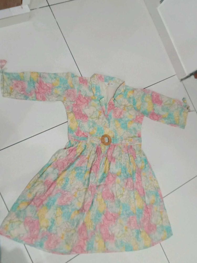 Floral Print Belted Dress