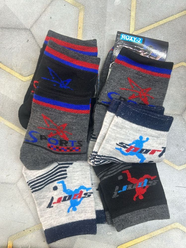 6 Pairs Socks Unisex Ankel Length Cotton