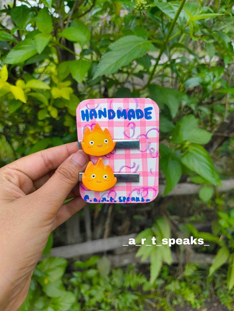 Handmade Clay Hair Clips