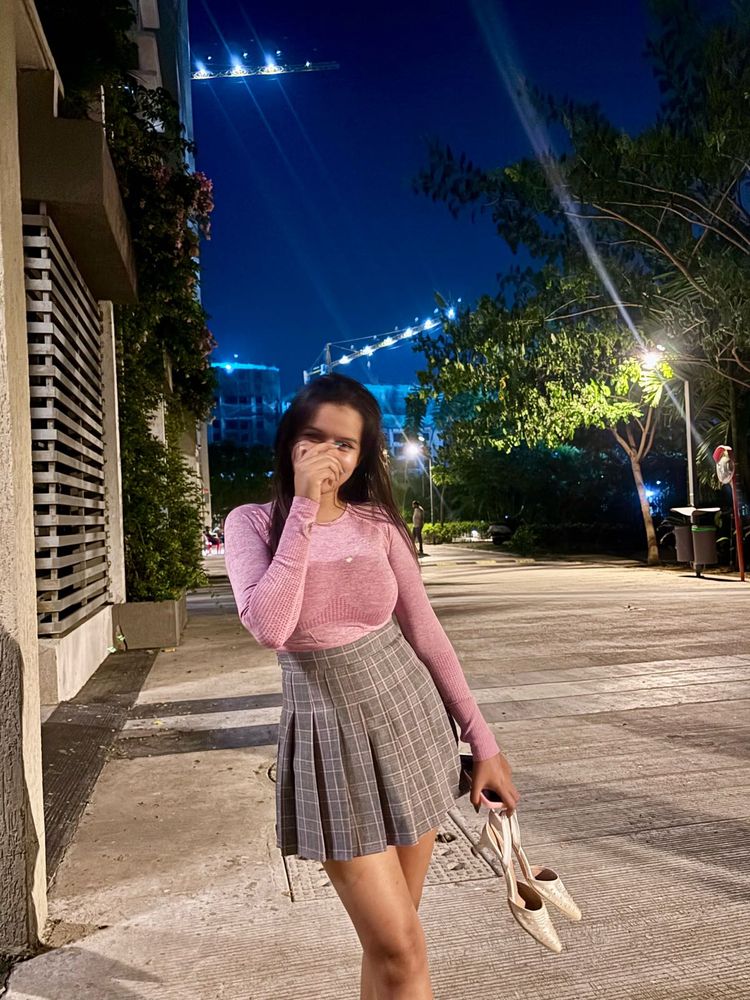Pleated Plaid Mini Skirt
