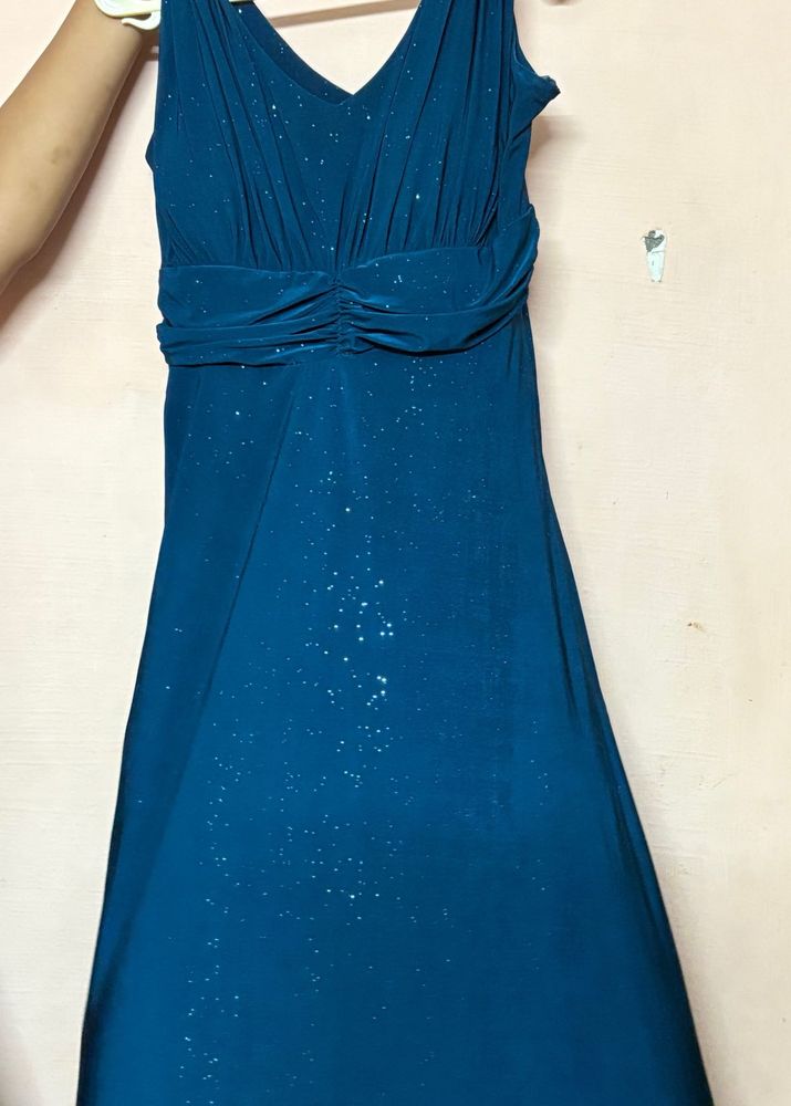 Elegant Blue Sparkle Dress