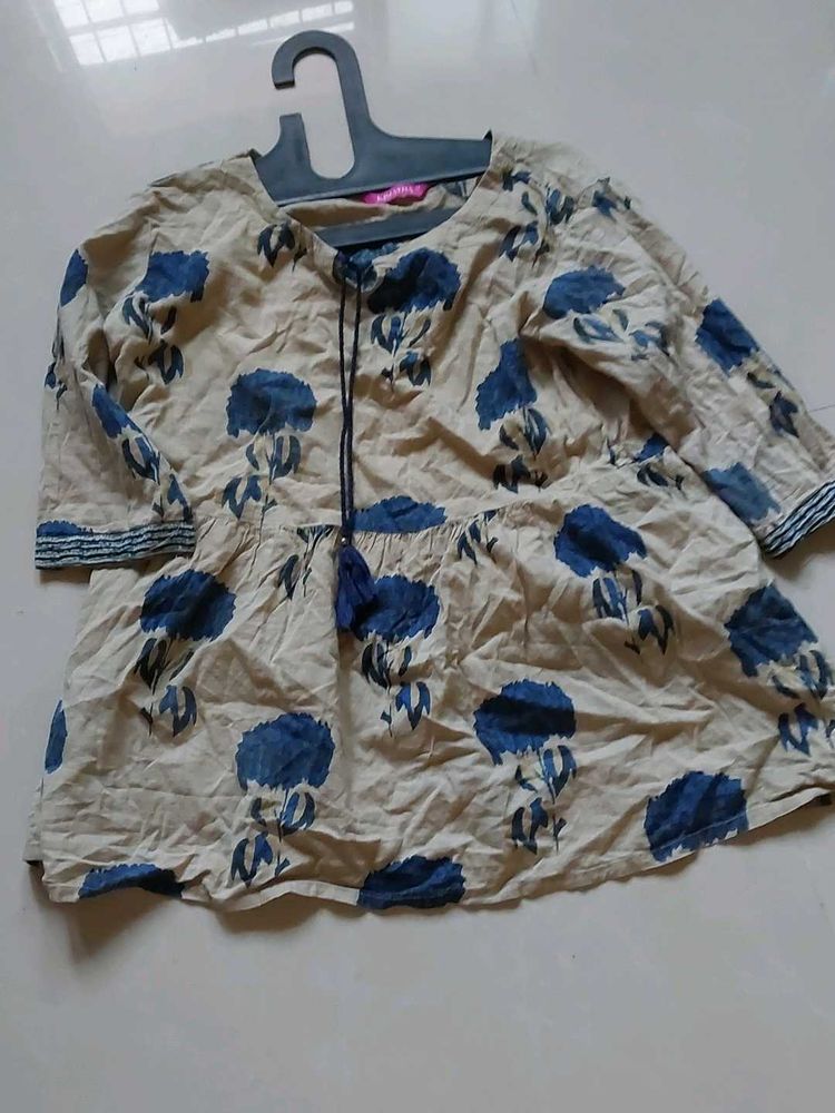 Cute Floral Girls Top