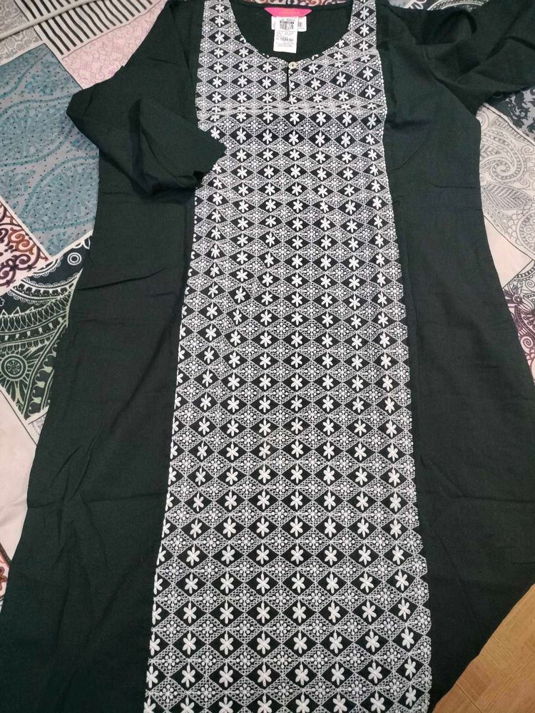 Pure Cotton Embroidered Kurta