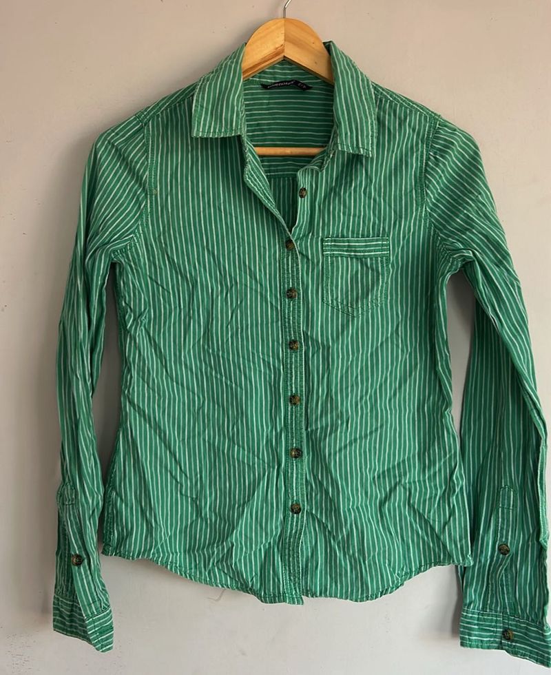 Striped Green Shirt