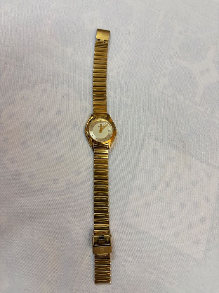 Titan Elegant Gold-Tone Wristwatch