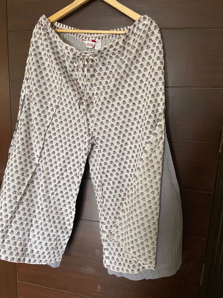 Biba Printed Wide Leg Pants