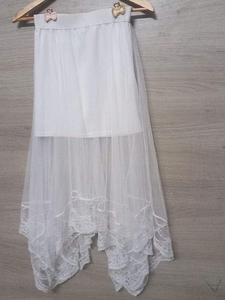 White Lace Skirt