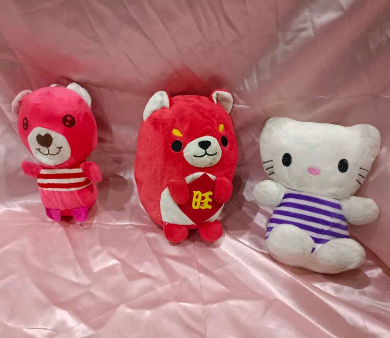 Combo Of 3 Imported Plushies Toys