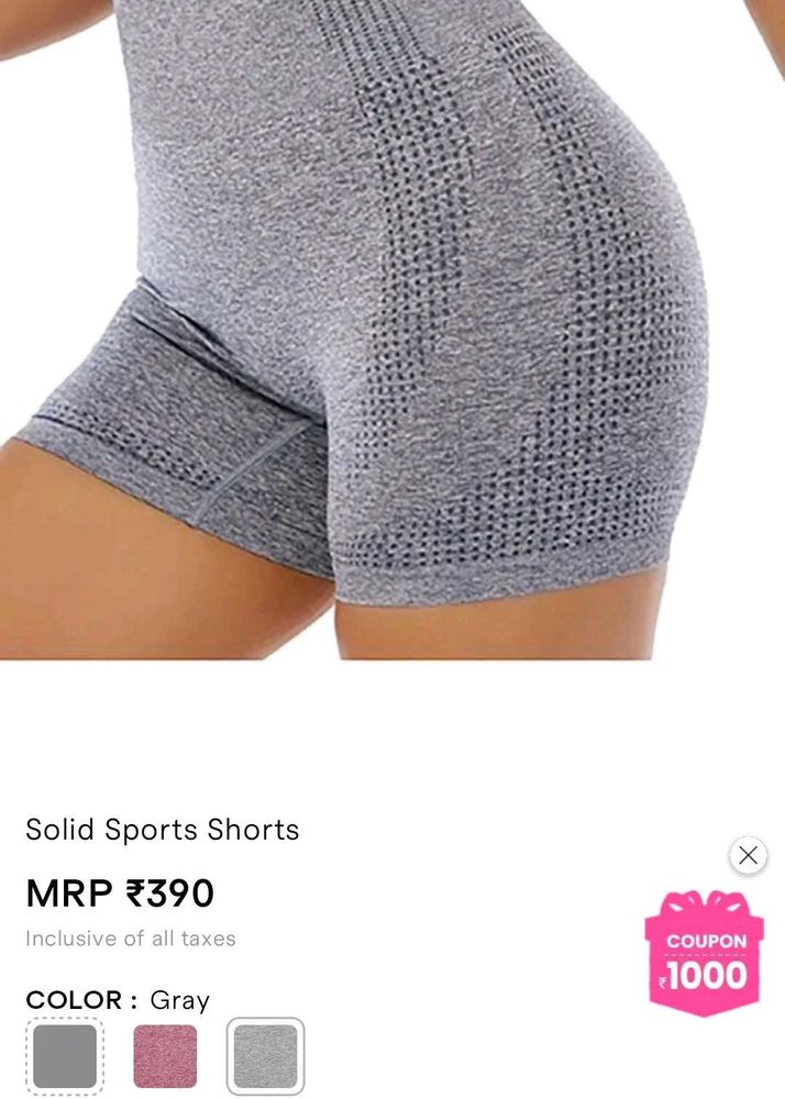 Grey Active shorts