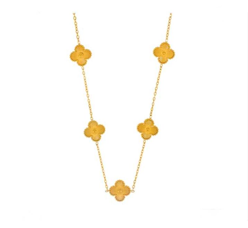 Gold Clover Necklace