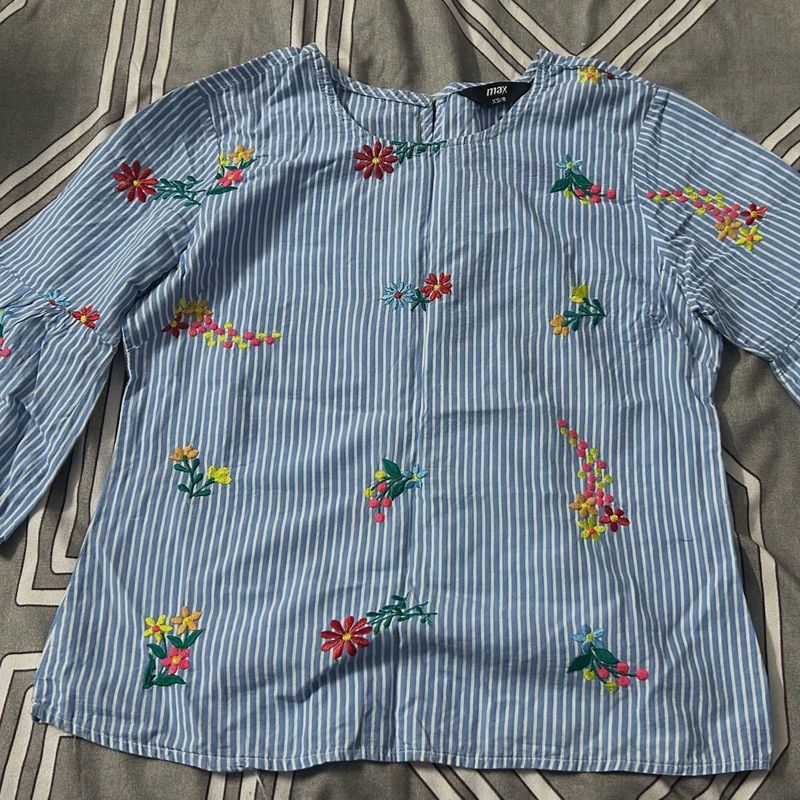 embroidered top