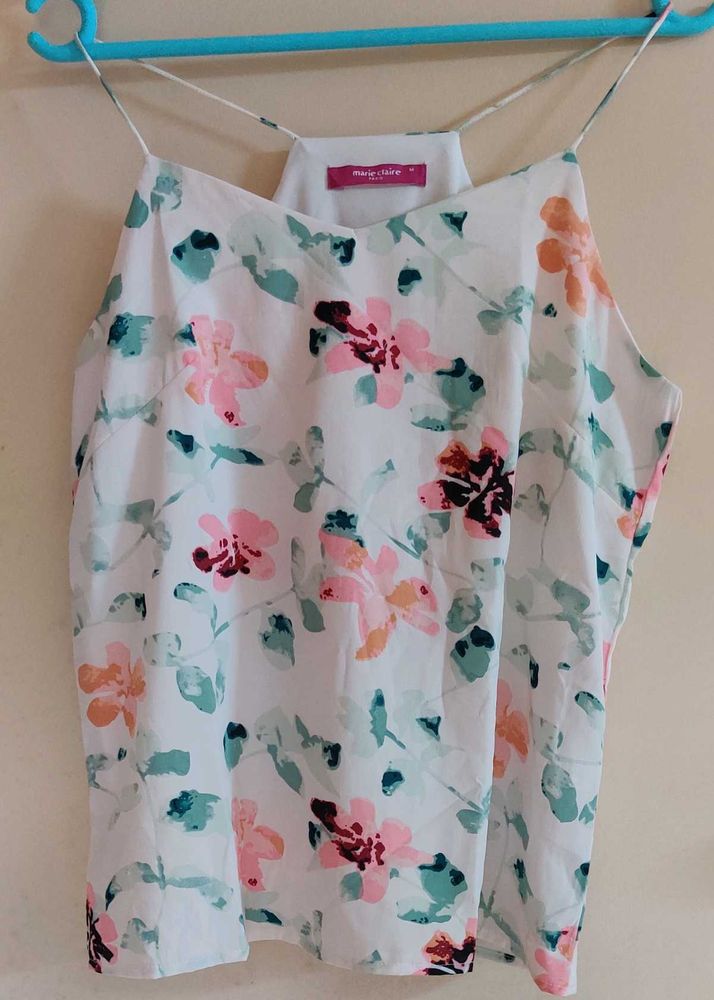 White Floral Top