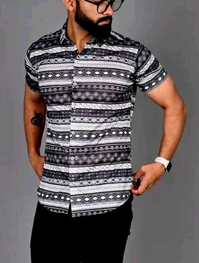 Patterned Casual Shirt