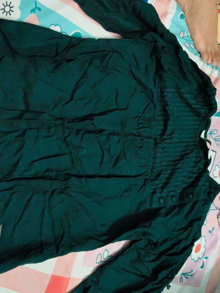 Elegant Green Long Sleeve Top