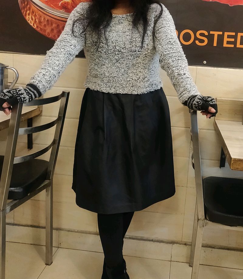 Black And Grey Party Dress