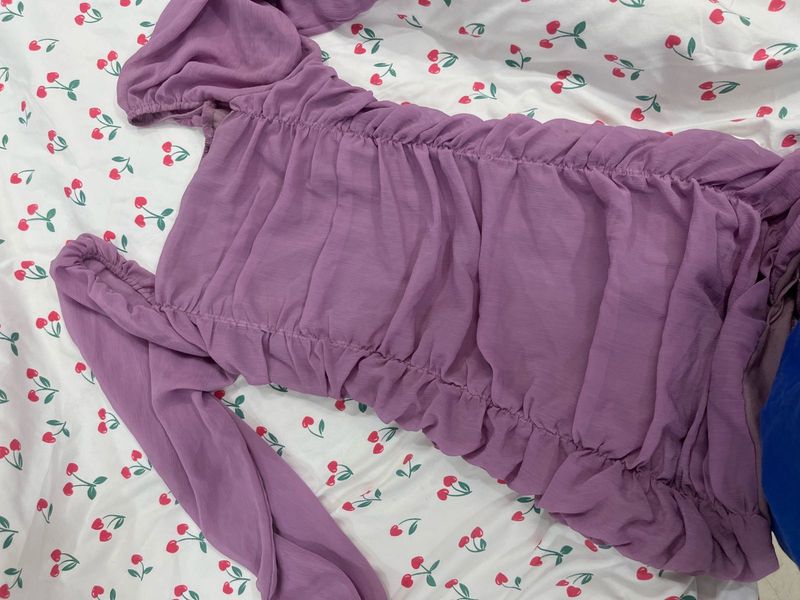 Purple Ruffle Dress