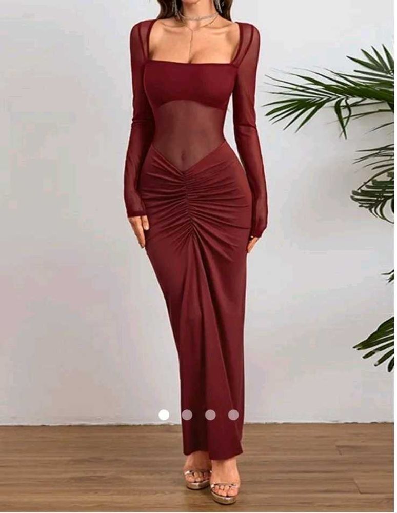 Elegant Red Maxi Dress