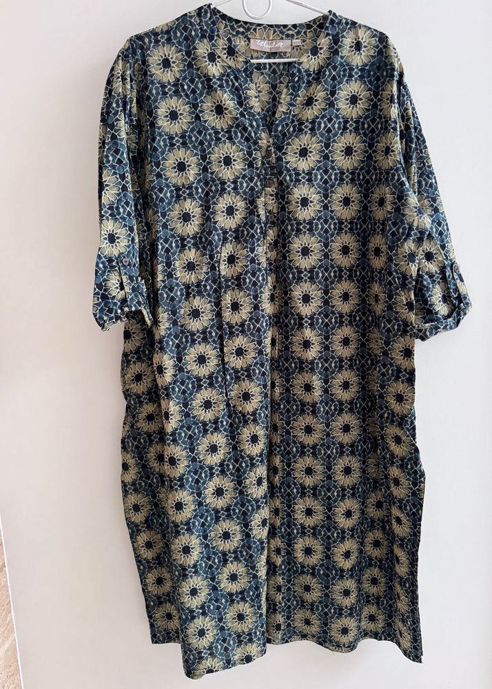 Utsa by Westside Olive Ethnic Patterned Kurta