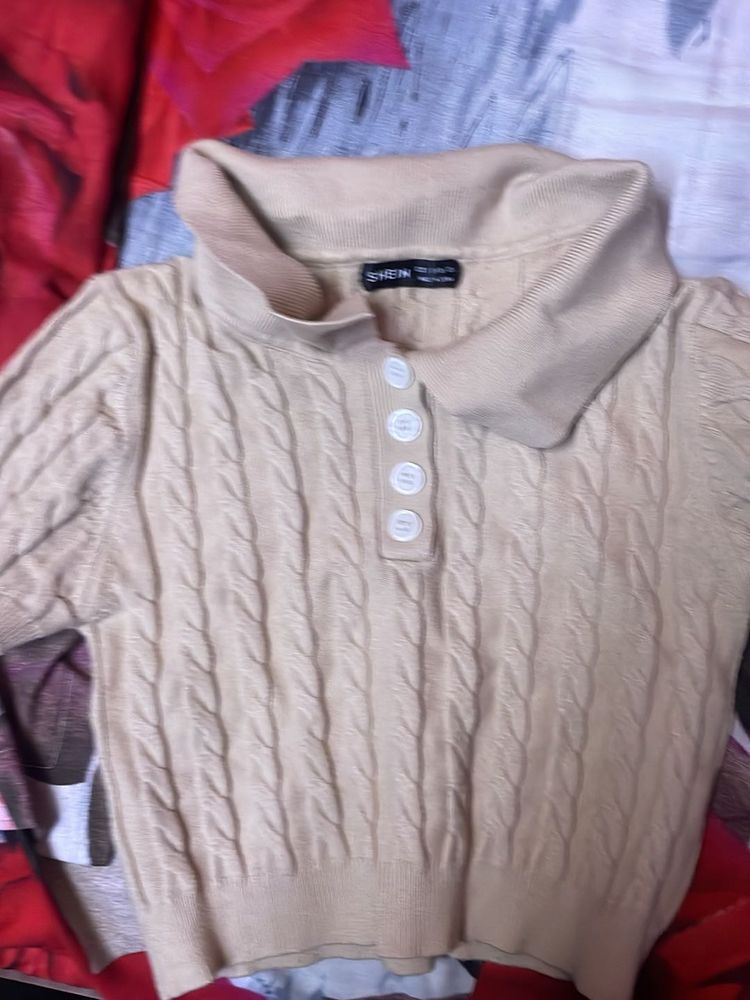 Polo Crop Top