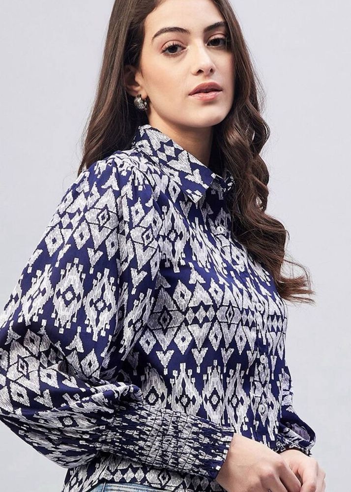 Elegant Blue Top