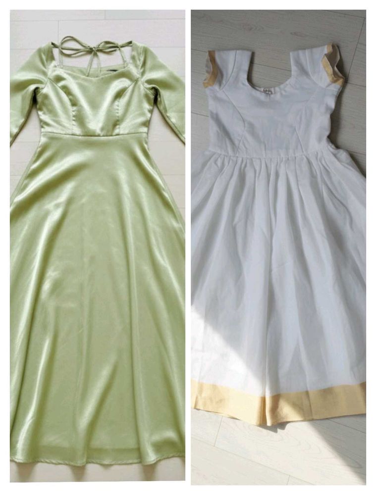 Maxi Dress &amp; White Frock