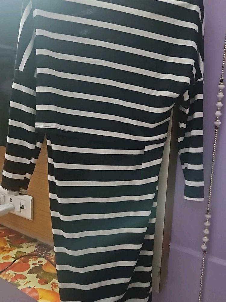 Black &amp; White Stright Dress