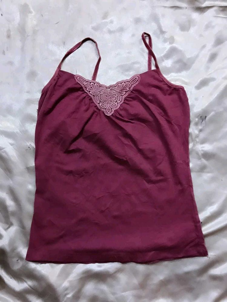 Maroon Cami Top