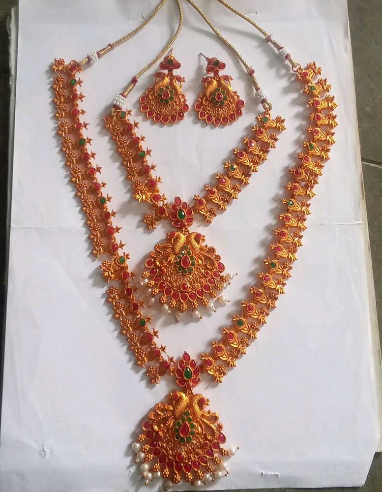 Gold Plated Temple Jewelry Set