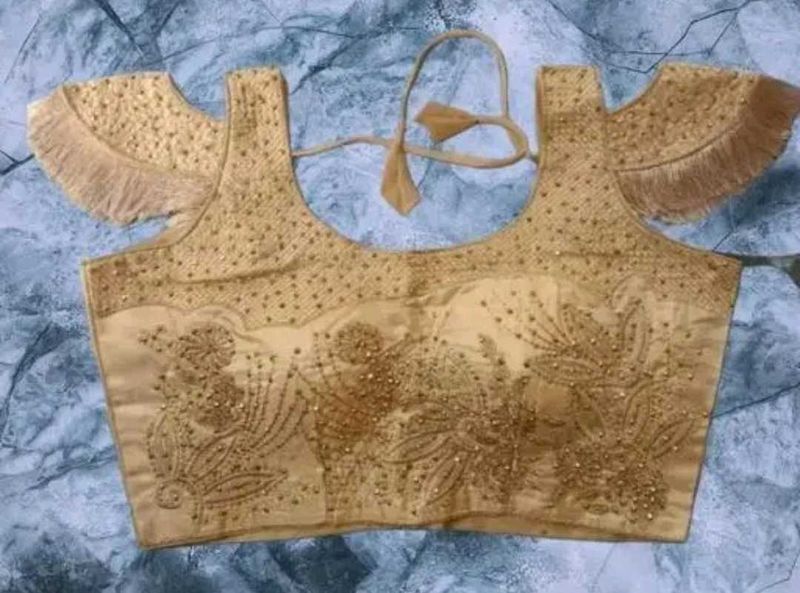Embroidered Golden Blouse