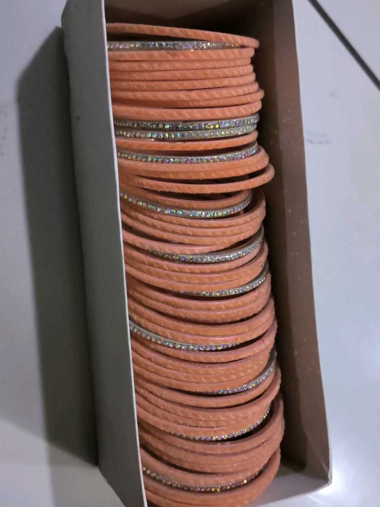 Peach Bangle Set
