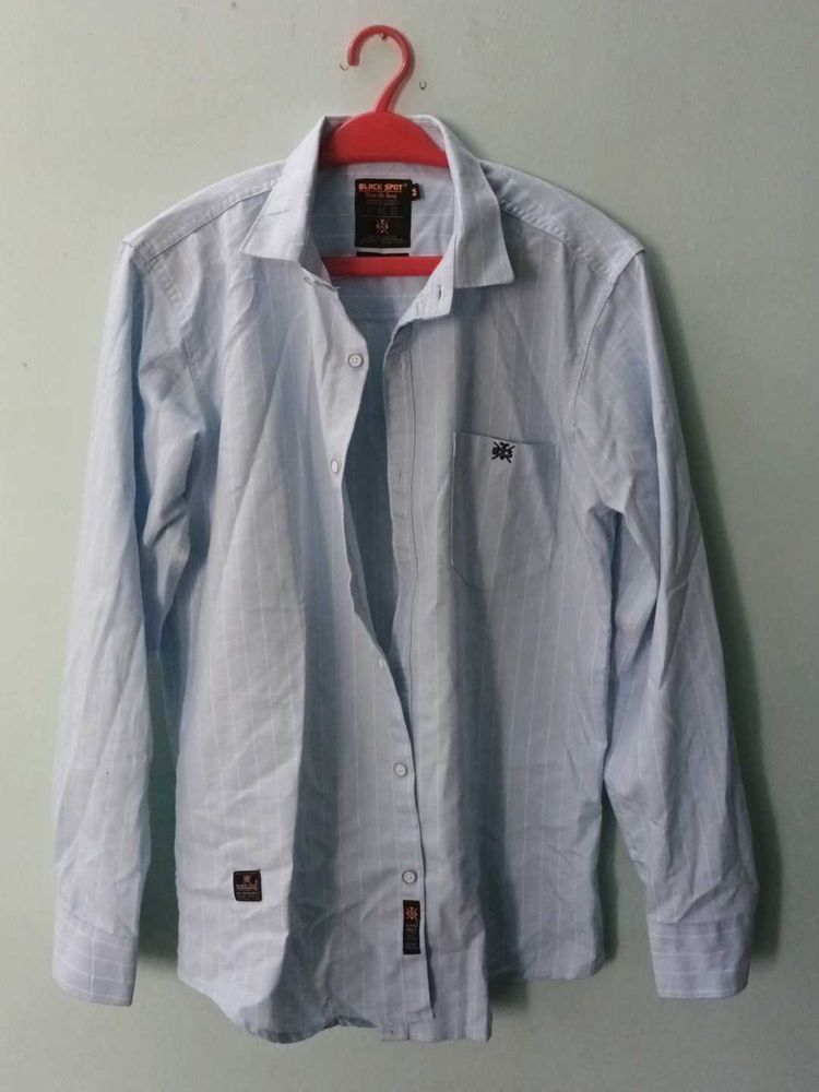 Blue White Striped Shirt