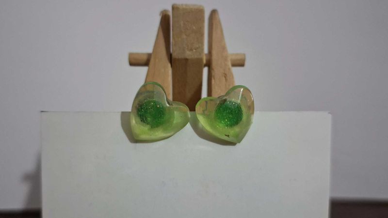 Heart, oval, square, Round Stud Earrings