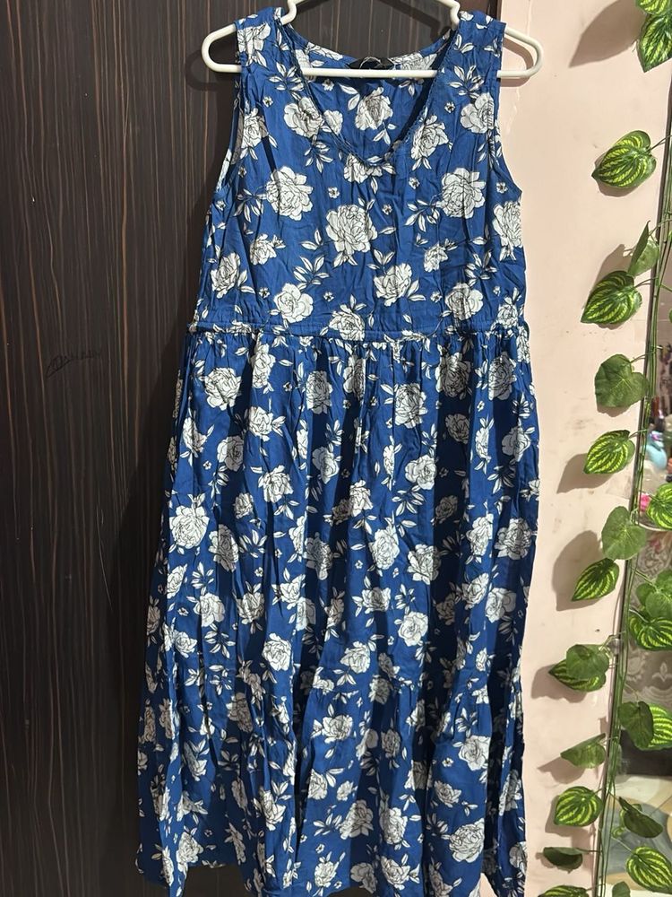Blue Floral Sundress